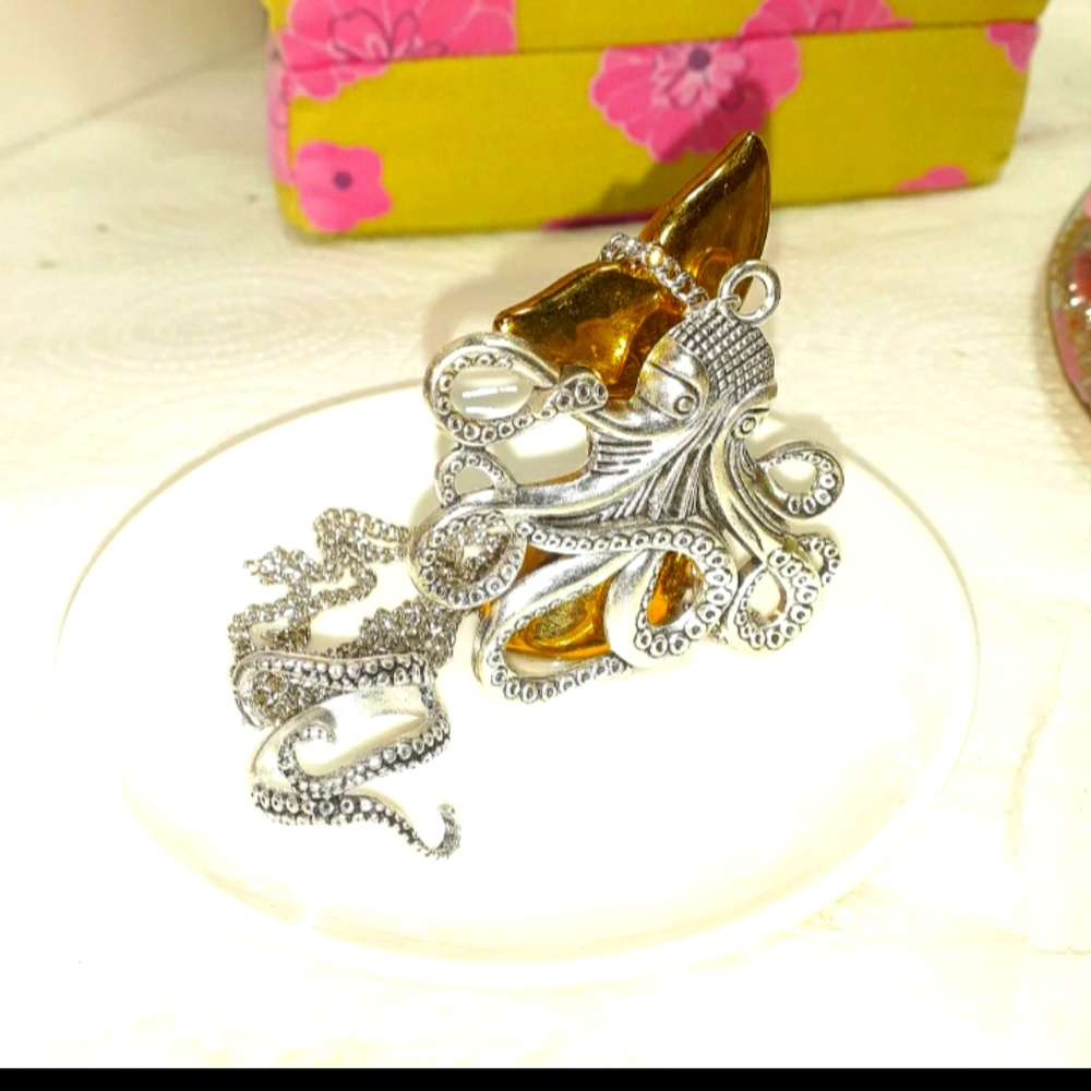 Octopus Necklace & Ring